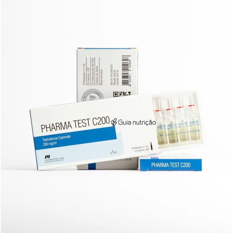 Cipionato de Testosterona 200mg:ml 10 Ampolas - Pharmacom